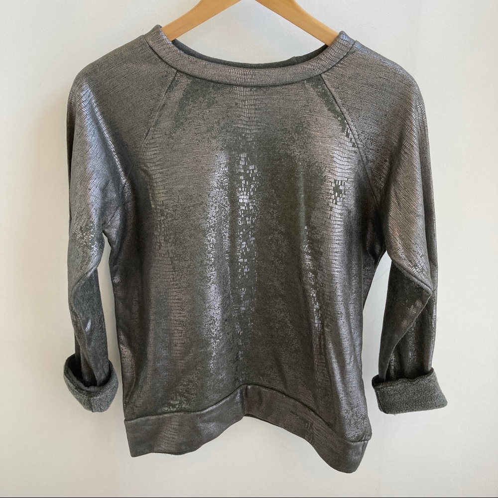 NEW NSF Metallic Croc Sweatshirt